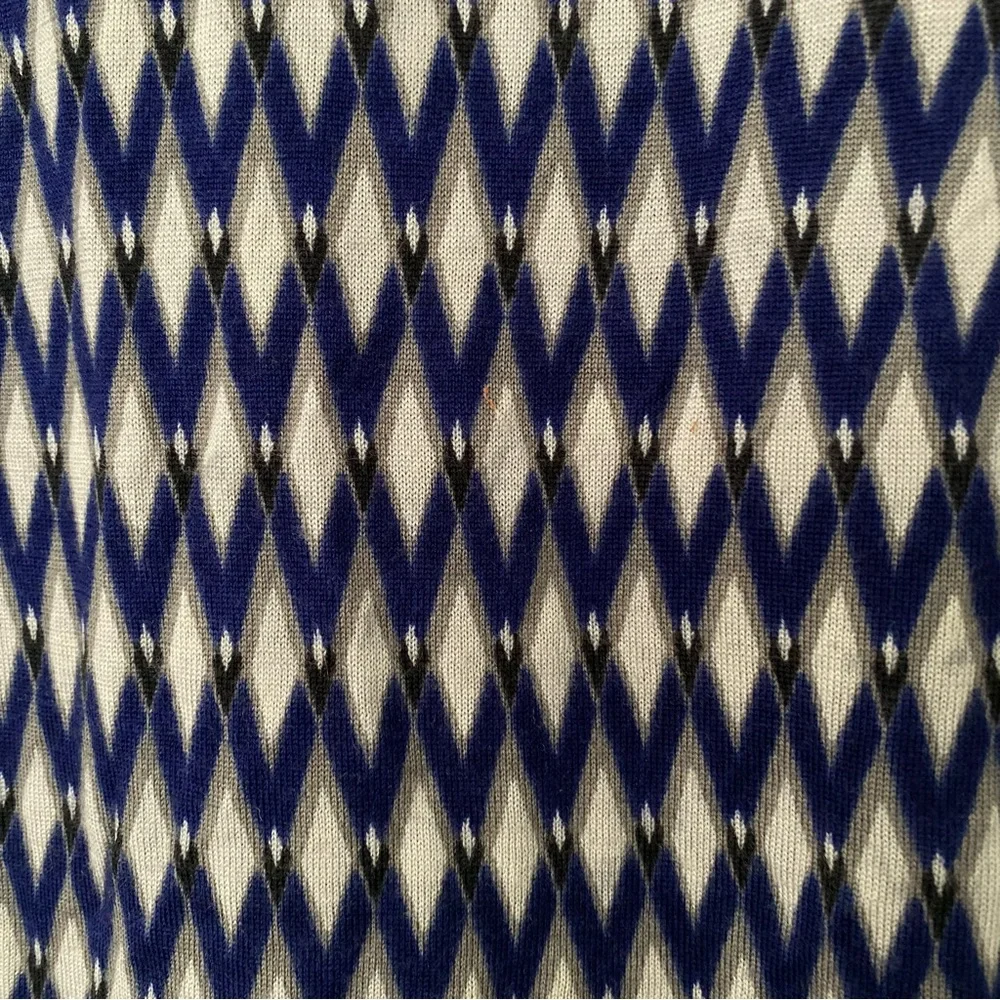 TORY BURCH geometric knitted top